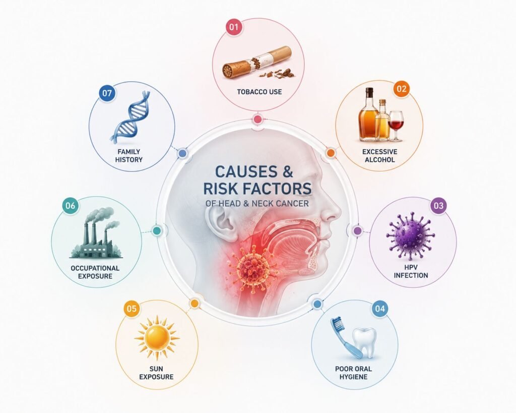 Causes and Risk Factors of Head & Neck Cancer